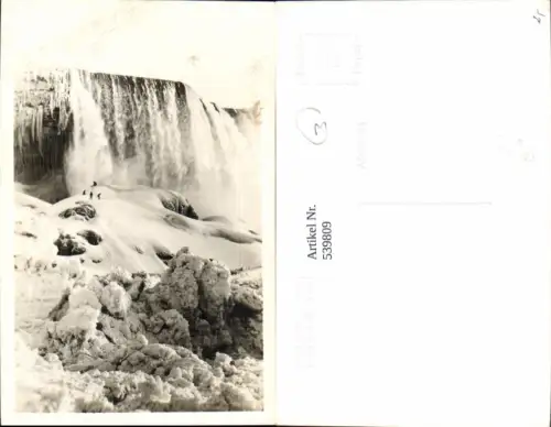 539809,Foto Ak Wasserfall Winter Schnee Berg Gebirge