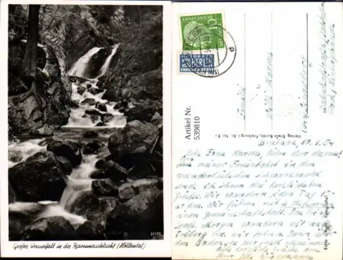 539810,Großer Wasserfall Ravennaschlucht Höllental Breitnau