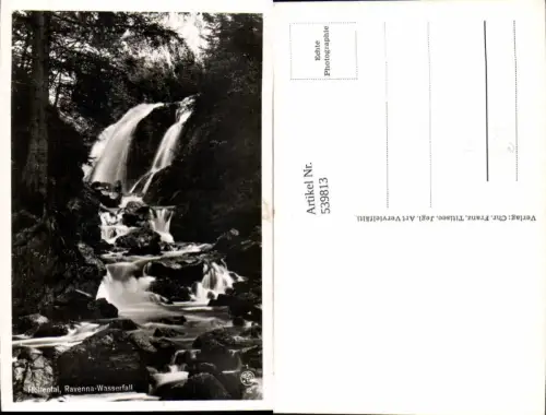 539813,Foto Ak Höllental Ravenna-Wasserfall Breitnau