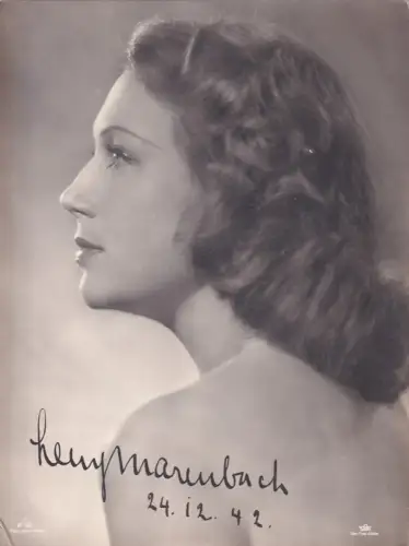 Fotografie Pressefoto Star Foto Atelier Leny Marenbach Autogramm Film Foto Verlag W 60