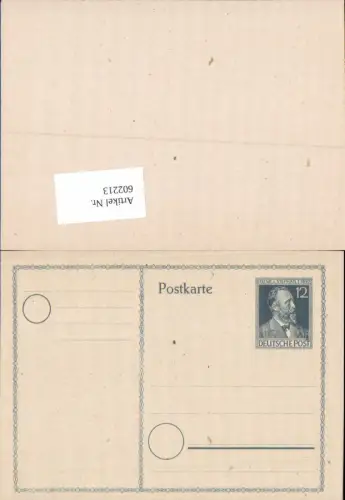 602213,Ganzsache Deutsche Post Heinrich v. Stephan Erfinder der Postkarte