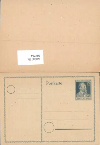 602214,Ganzsache Deutsche Post Heinrich v. Stephan Erfinder der Postkarte