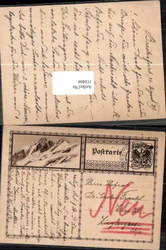 118404,Bildpostkarte Ganzsache Großglockner Kärnten