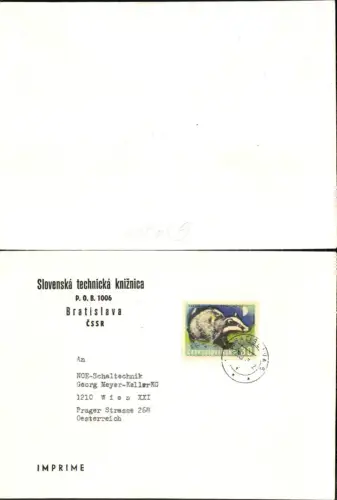 679806 Geschäftsbrief Brief Bratislava n. Wien Floridsdorf