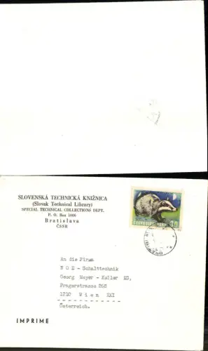 679807 Geschäftsbrief Brief Bratislava n. Wien Floridsdorf
