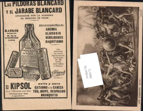 680171 Reklame AK Kipsol Sirop Saft Blancard