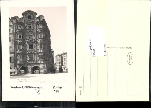 680489 Fotokunst Dr. Defner I 118 Innsbruck Hölblinghaus LKW