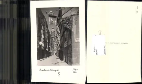 680493 Fotokunst Dr. Defner I 203 Innsbruck Seilergasse