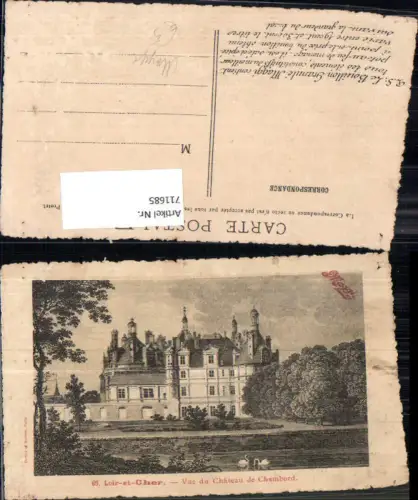 711685 Reklame Maggi Le Bouillon Granule Loir-et-Cher Chateau de Chambord Schloss France
