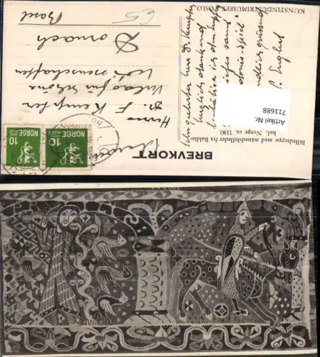 711688 Billedteppe med manedsbilleder fra Baldishol Norge 1190 Bildteppich Kunst