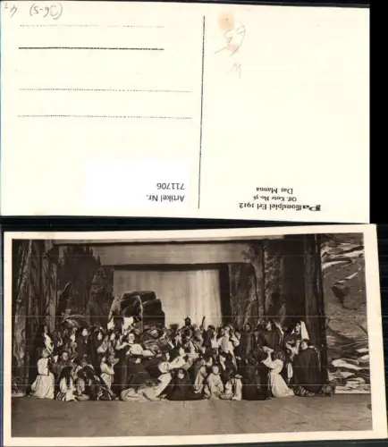 711706 Das Manna Passionspiel Erl 1912 Offizielle Karte No 36 Religion