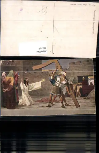 711717 Künstler AK Gebhard Fugel Kreuzwegstationen Jesus Kreuz Religion Volkstypen