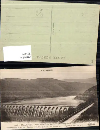 711723 Renaison Le Barrage de la Tache Talsperre France
