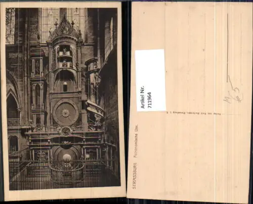 711964 Straßburg Astronomische Uhr Technik Astronomie