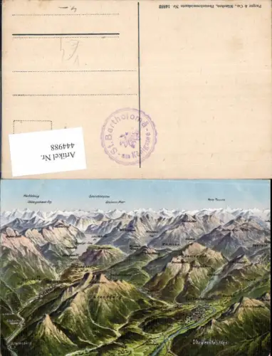 444988,Landkarten AK Untersberg Vorderstauffen pub Purger Co 14882