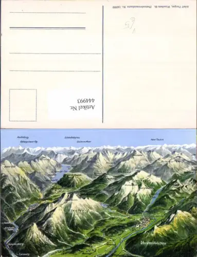 444993,Landkarten AK Bad Reichenhall Vorderstauffen pub Adolf Purger 14882