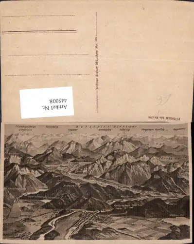 445008,Landkarten AK Ötztaler Gletscher Füssen Reutte