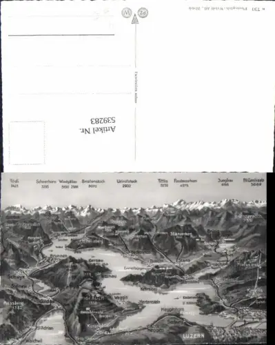 539283,Landkarten AK Luzern Walchwil St. Adrian Steinen Hertenstein Meggen Treib Kriens
