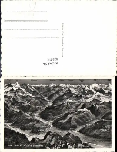 539312,Vogelschau AK Bramois Vex St. Leonard Ayent Loueche Gampel Vissoye