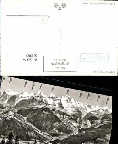 539368,Vogelschau AK Interlaken Gsteig Wilderswil Bönigen Wengen Lauterbrunnen