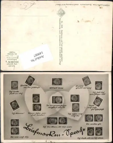 149087,Briefmarken Sprache AK