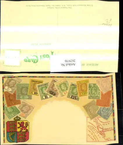 262970,Repro Briefmarkensprache Briefmarken Lagekarte Sumatra Indischer Ozean