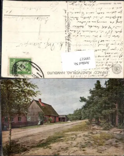 189517,Ölgemälde AK Erpaco Hamburg Facsimile Heidehäuser Bauernhäuser