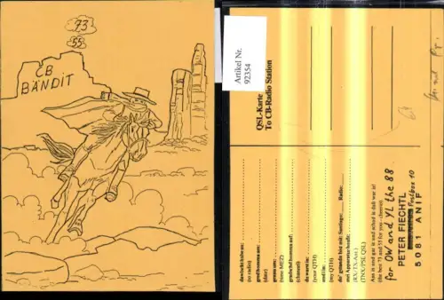 92354,QSL CB Karte Anif CB Bändit