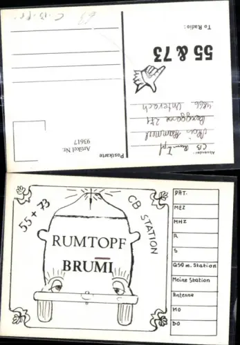 93617,QSL CB Karte Unterach Rumtopf Brumi