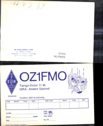 93618,QSL CB Karte Dänemark OZ1FMO