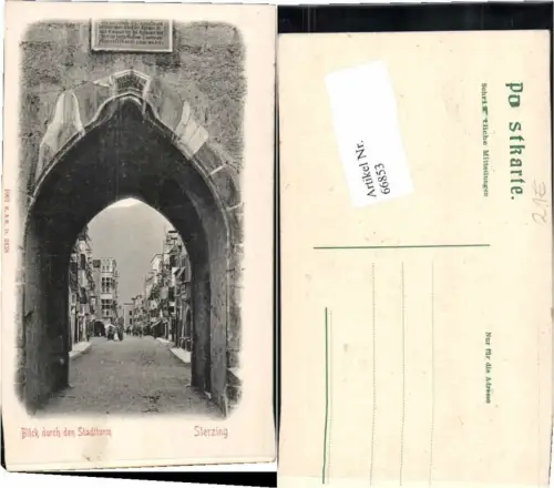 66853,Reliefkarte Sterzing Stadtturm pub Stengel