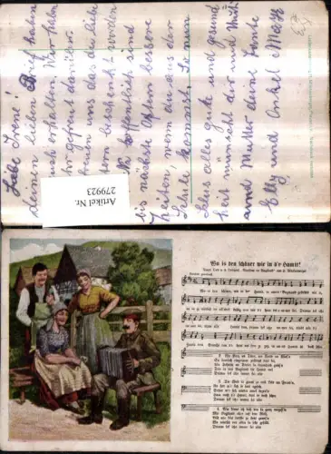 279923,Künstler AK Liedkarte Lustspiel Manöver im Vogtland v. H. Mückenberger Soldat Ziehharmonika