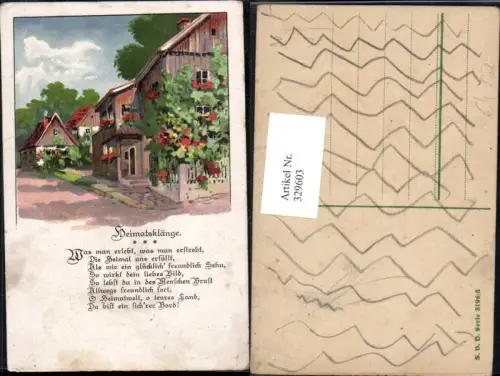329603,Künstler Ak Liedkarte Heimatsklänge Text
