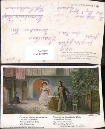 400825,Liedkarte A. Broch Das Dreimäderlhaus Franz Schubert