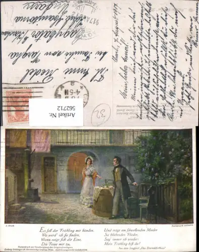 562712,Künstler Ak A. Broch Liedkarte Singspiel Das Dreimäderlhaus Franz Schubert Heinrich Berte
