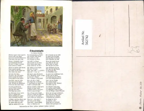 562742,Künstler Ak Liedkarte Schnadahüpfln