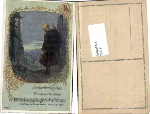 79719,Schubert Lieder Liedkarte O. Elsner signiert