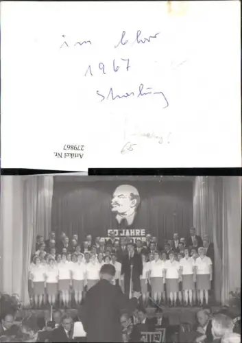 279867,Foto Straubing 1967 50 Jahre Musik Chor Orchester Dirigent