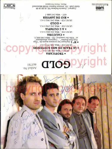 465781,Gold Band Musiker Autogramm