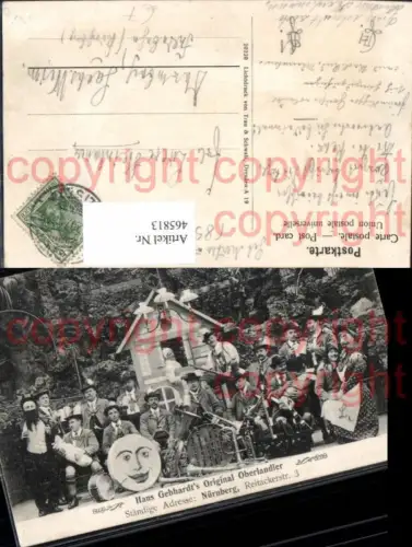 465813,Musiker Hans Gebhardts Original Oberlandler Nürnberg Tracht Trachtenkapelle