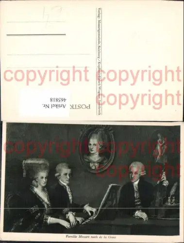 465818,Musiker Familie Mozart nach del Croce