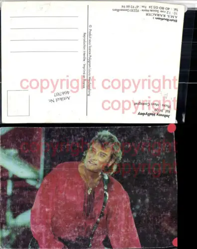 466707,Musiker Sänger Johnny Hallyday