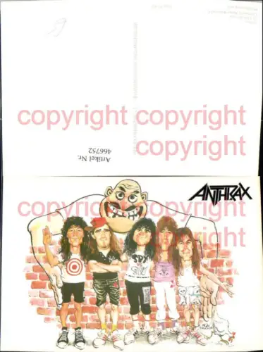 466752,Künstler AK Musiker Band Anthrax Karikatur Riese