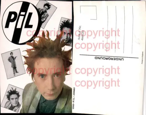 466820,Musiker Band Public Image Ltd. P.I.L. Johnny Mehrbildkarte