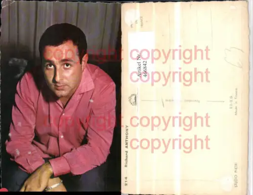 466842,Musiker Sänger Richard Anthony Portrait