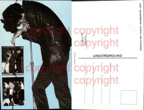 466849,Musiker Sänger Jim Morrison Mehrbildkarte