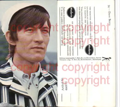 466875,Musiker Sänger Dave Berry Portrait