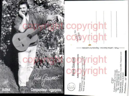 466900,Musiker Komponist Interpret Rene Gousset Gitarre