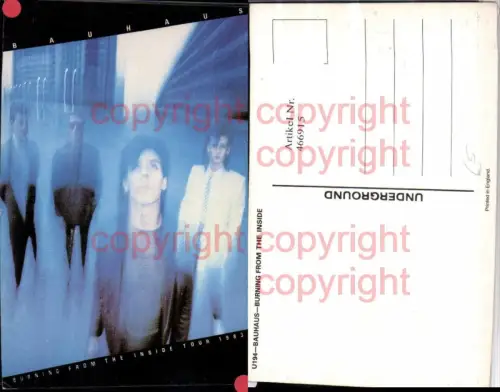 466915,Musiker Band Bauhaus Tour 1983 Gruppenbild