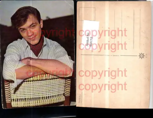 468155,Musiker Schlagersänger Gus Backus Portrait